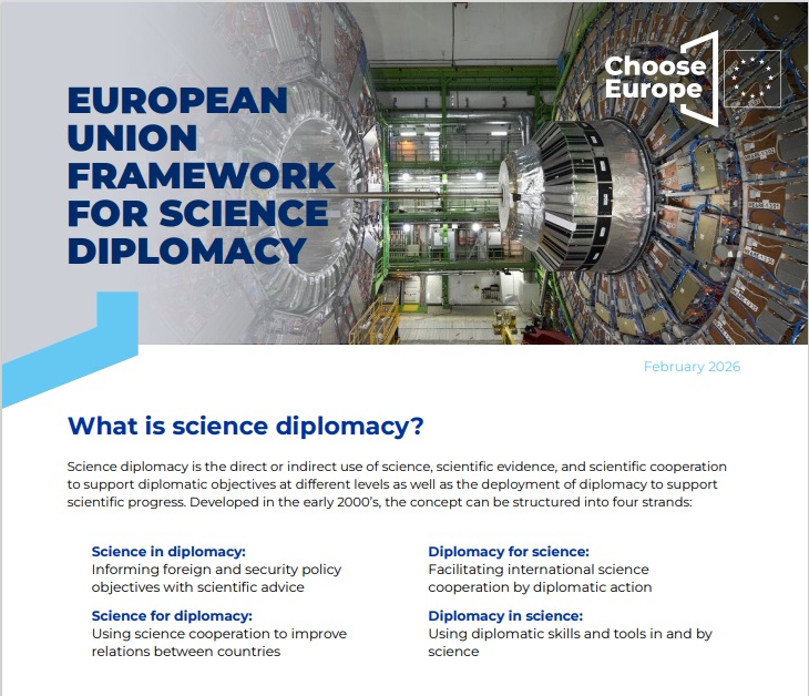 European Commission publishes proposal for a Council Recommendation on a European Union framework for science diplomacy