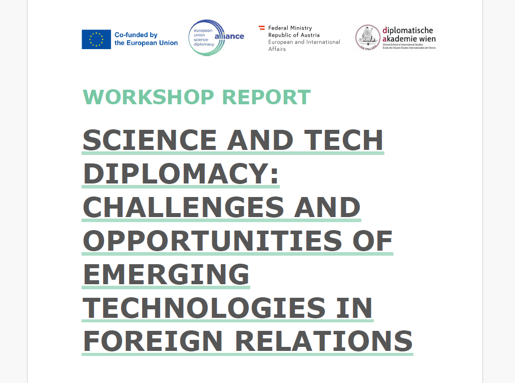 New Workshop Report on Science and Tech Diplomacy published