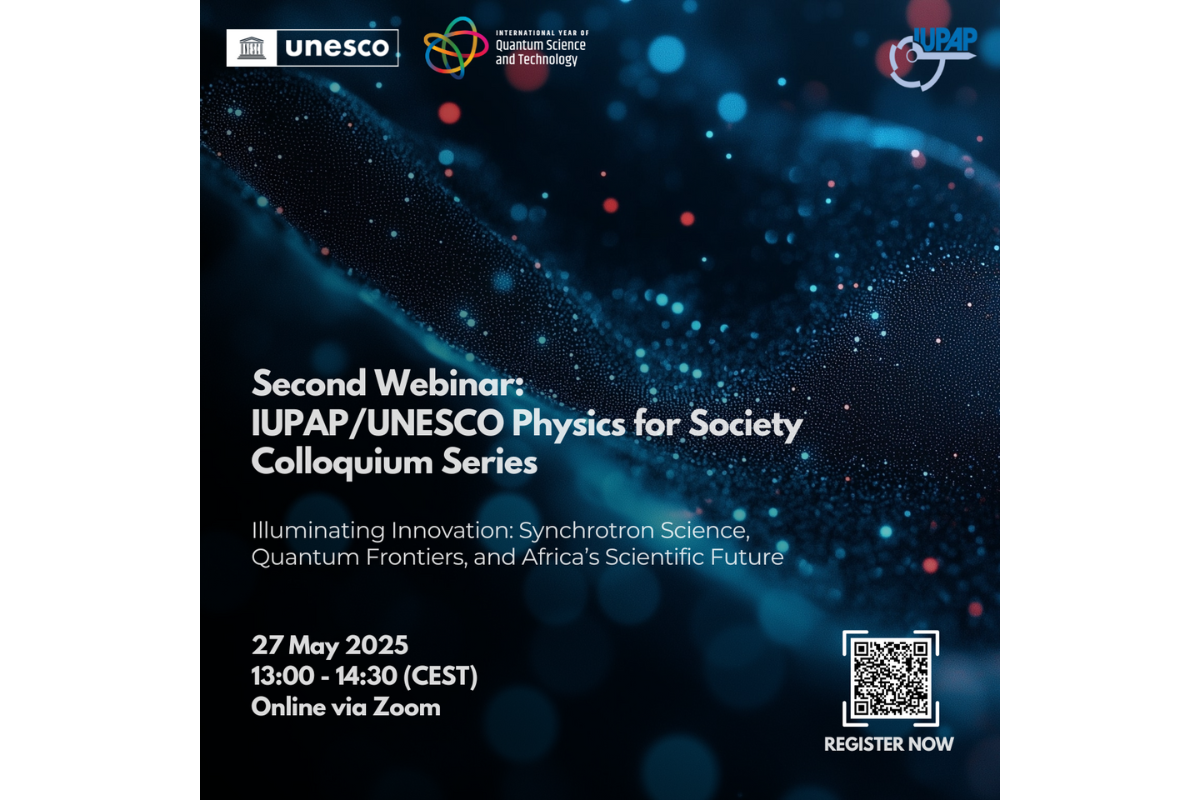 A Special Session under the IUPAP/UNESCO International Colloquium on Physics for Society: Illuminating Innovation: Synchrotron Science, Quantum Frontiers, and Africa’s Scientific Future