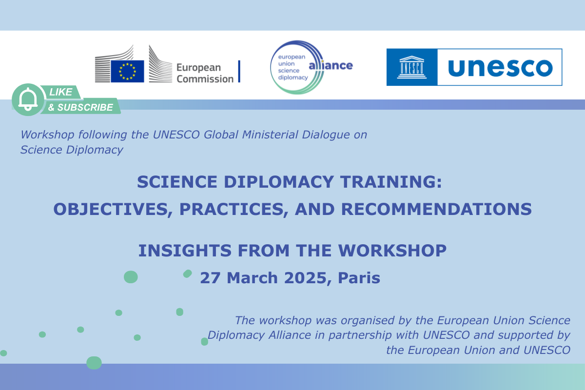 Insights from the Science Diplomacy Training Workshop in Paris are available online