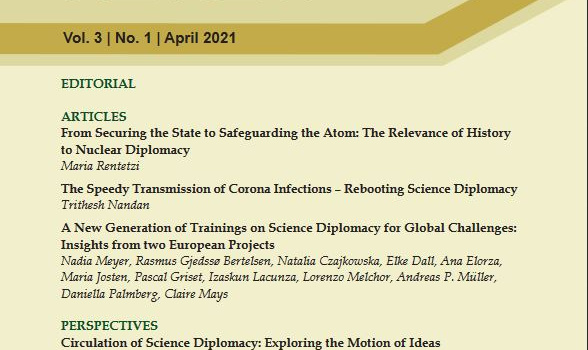Alliance members publish in the Science Diplomacy Review Vol. 3 | No. 1 | April 2021
