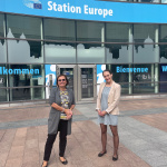 Stella Reschke and Angela Schindler Daniels, Brussels office of DLR-PT and Chairs of the Alliance in the 2nd half of 2021